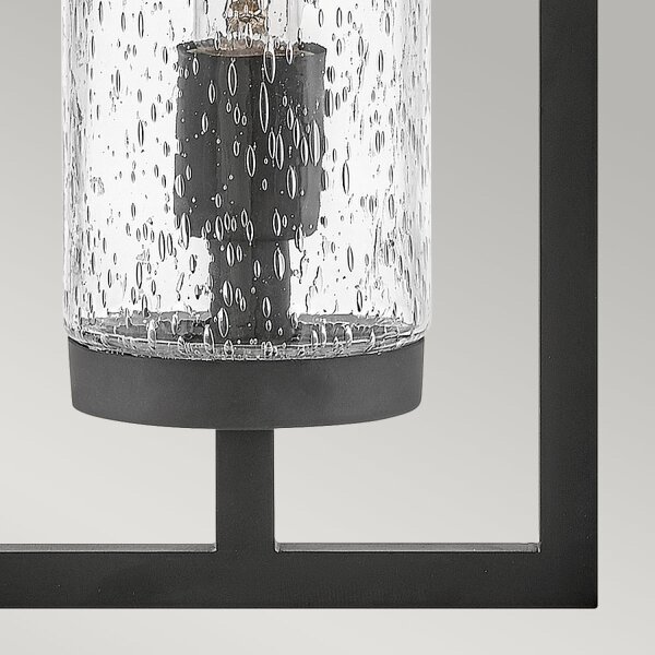 Lampe dextérieur murale IP44 H : 51 cm E27 Noir Vintage
