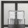 Lampe dextérieur murale IP44 H : 51 cm E27 Noir Vintage