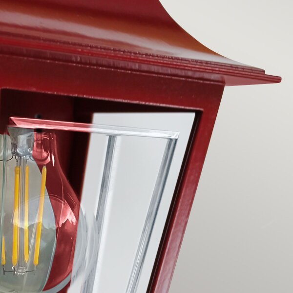 Applique murale extérieure IP44 E27 Aluminium Rustique Rouge GRACIE