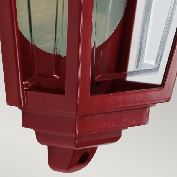 Applique murale extérieure IP44 E27 Aluminium Rustique Rouge GRACIE
