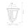 Applique murale extérieure IP44 E27 Aluminium Rustique Rouge GRACIE