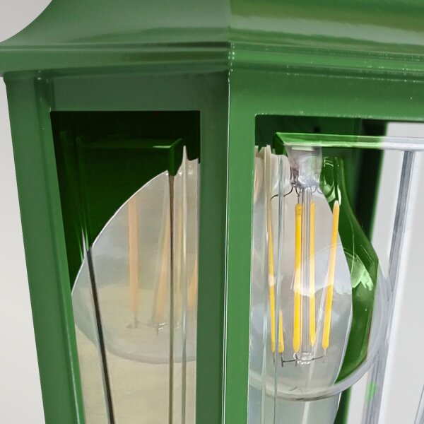 Lampe dextérieur Mur Rustique IP44 H : 32,5 cm E27 Vert