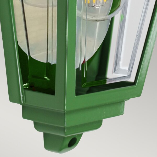 Lampe dextérieur Mur Rustique IP44 H : 32,5 cm E27 Vert