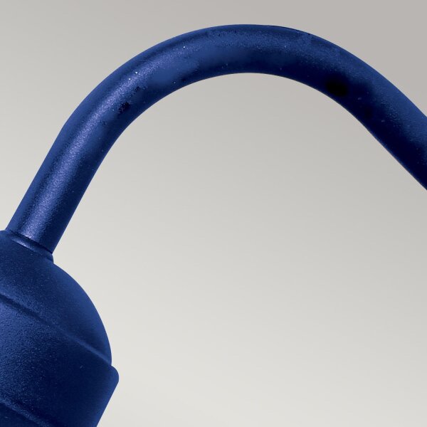 Lampe dextérieur bleu acier inoxydable verre E27 IP44 mur KARISE