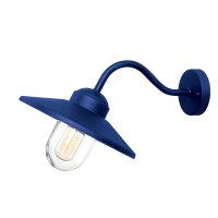 Lampe dextérieur bleu acier inoxydable verre E27...