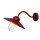 Applique murale extérieure acier inoxydable verre E27 IP44 Maritim rouge