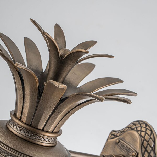 Lampe dextérieur décorative murale IP44 en bronze antique Ananas