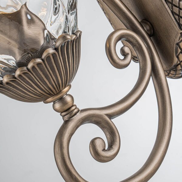 Lampe dextérieur décorative murale IP44 en bronze antique Ananas