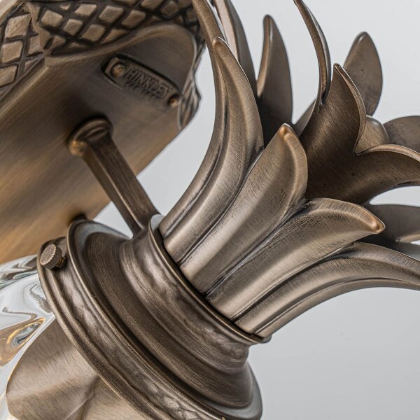 Lampe murale dextérieur en bronze antique IP44 décorative design ananas
