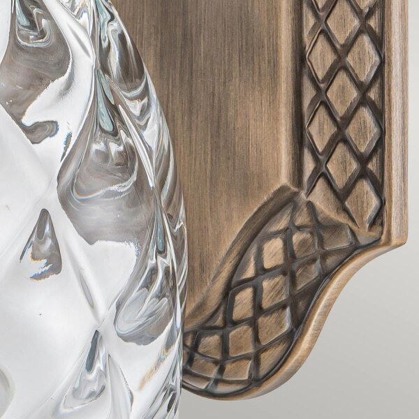 Lampe murale dextérieur en bronze antique IP44 décorative design ananas