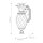 Lampe murale dextérieur en bronze antique IP44 décorative design ananas