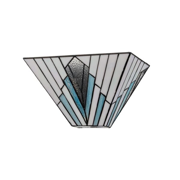 Applique verre métal style Tiffany L : 30,5 cm 2x E14