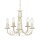 Lustre GOTICA 5 Cr&egrave;me 5xE14 raccourcissable Lampe