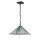 Suspension style Tiffany Interrupteur à tirette L : 38 cm Verre Métal