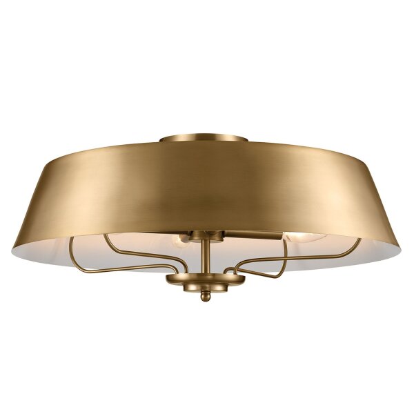 Plafonnier rond 4x E14 réglable en hauteur en laiton TILLY