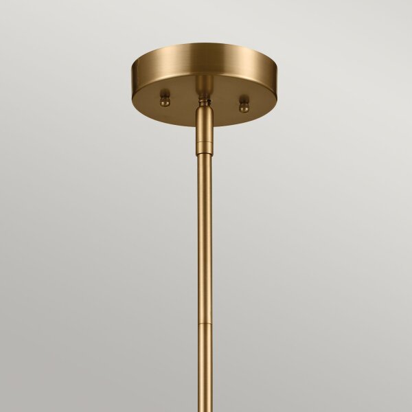 Plafonnier rond 4x E14 réglable en hauteur en laiton TILLY