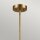 Plafonnier rond 4x E14 réglable en hauteur en laiton TILLY