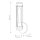 Lampe de salle de bain murale IP44 en chrome noir verre métal E27