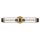 Lampe de salle de bain murale IP44 laiton antique noir 61 cm 2x E27