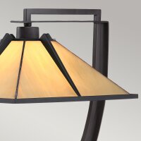 Lampe de table vitrail métal 55 cm de haut E27...