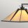 Lampe de table vitrail métal 55 cm de haut E27 style Tiffany