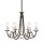 Lustre GOTICA 5 en or 6xE14 raccourcissable Lampe