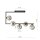 Plafonnier verre fumé métal 83 cm de long H : 55 cm grand