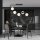 Grand plafonnier L : 83 cm H : 55 cm Métal Verre Noir Blanc