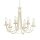 Lustre GOTICA 5 Cr&egrave;me 6xE14 raccourcissable Lampe