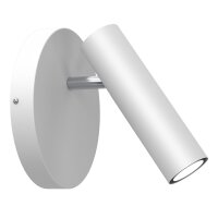 Spot mural flexible blanc chrome GU10 H:19,5 cm...
