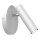 Spot mural flexible blanc chrome GU10 H:19,5 cm &eacute;l&eacute;gant