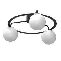 Bras de plafond éblouissant verre métal...