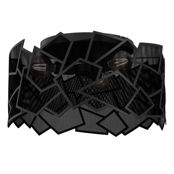 Applique décorative Métal Noir L:49,5 cm Moderne