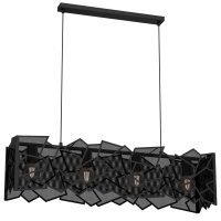 Lampe &agrave; suspendre moderne Noir M&eacute;tal L:90...