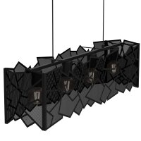 Lampe à suspendre moderne Noir Métal L:90...