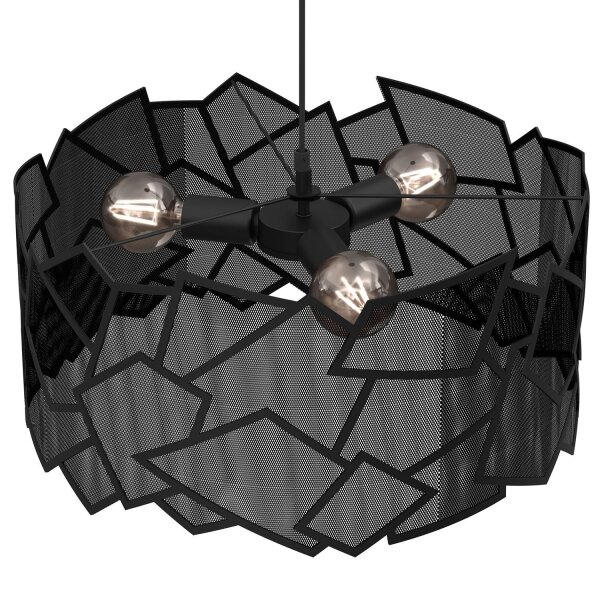 Suspension moderne métal L:49,5 cm E27 décoratif