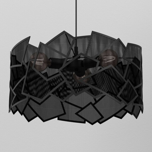 Suspension moderne métal L:49,5 cm E27 décoratif