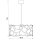 Suspension moderne métal L:49,5 cm E27 décoratif