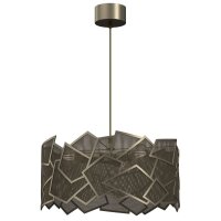 Suspension moderne en or L:49,5 cm E27 d&eacute;coratif