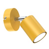 Applique murale jaune orientable &Oslash; 8 cm GU10...
