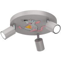 Plafonnier chambre denfant 3 flammes Gris &Oslash; 30 cm...