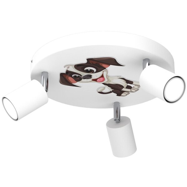 Lampe pour chambre denfant Blanc Ø 30 cm orientable GU10 Métal
