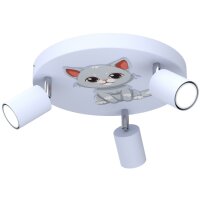 Plafonnier Enfants Bleu &Oslash; 30 cm orientable GU10...