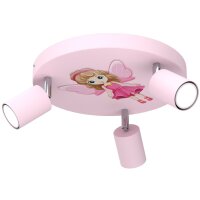 Plafonnier Enfants Rose Ø 30 cm orientable...
