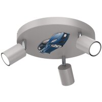 Lampe pour chambre denfant Plafond Gris 3x GU10 &Oslash;...