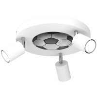 Plafonnier Blanc &Oslash; 30 cm orientable M&eacute;tal...