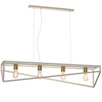 Lampe à suspendre industrielle métal beige...
