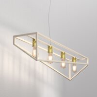 Lampe à suspendre industrielle métal beige...