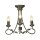 Lustre GOTICA 6 or noir lampe à raccourcir