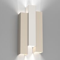 Applique Métal Beige Gris clair H:72 cm GU10 indirect